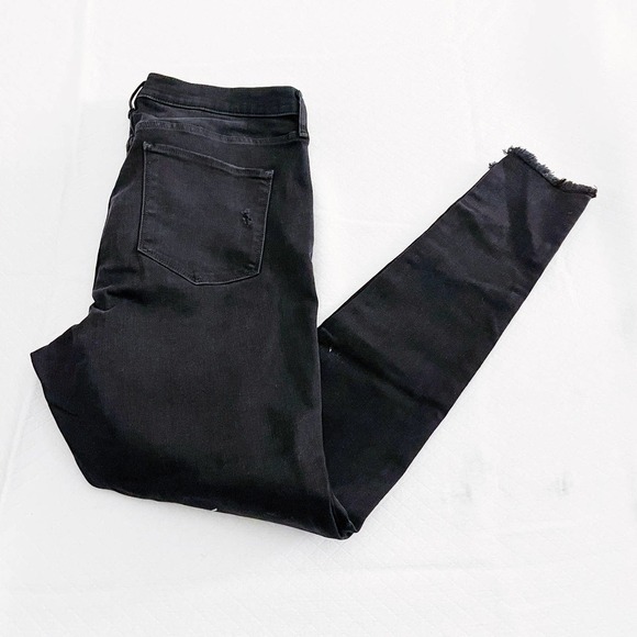 Gap Denim High Rise Favorite Jegging Black Denim Jeans SZ18 34T - Picture 2 of 5